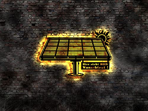 Panneau solaire LED 3D et lampe solaire étanche pour enseigne lumineuse de société