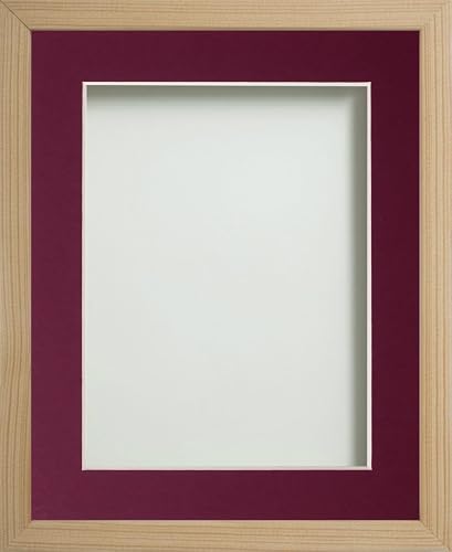 Frame Company Webber Beech with Plum Mount, 20x16 for 16x12 inch