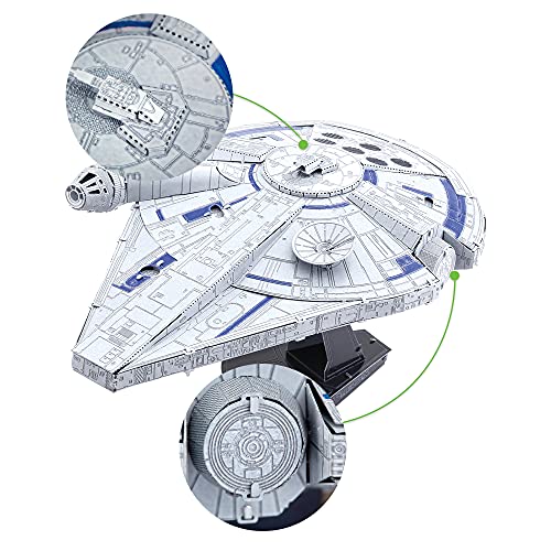 Kit Modelo 3D Metal Lando Calrissian Millennium Falcon miniatura 6