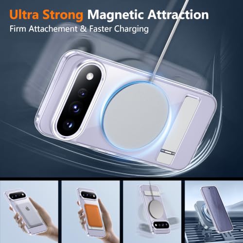 Image of SPIDERCASE Magnetic for Google Pixel 11 Case,with Stand,Clear