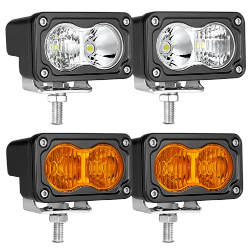 Image of LED Pods Amber 3 Inch Off Road Driving Fog Pod Light Bar