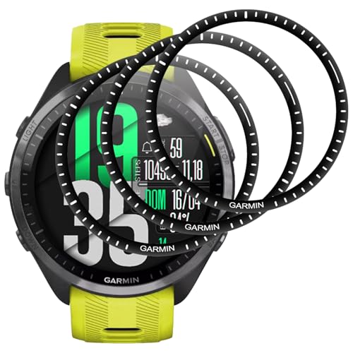 IQShield - IQShield Verre Trempé pour Garmin Forerunner 965, 3 Pièces Haut Définition Protection écran, Vitre Protection de Anti Rayures, 3D Couverture Complète, Sensible au Toucher, 3 Pièces