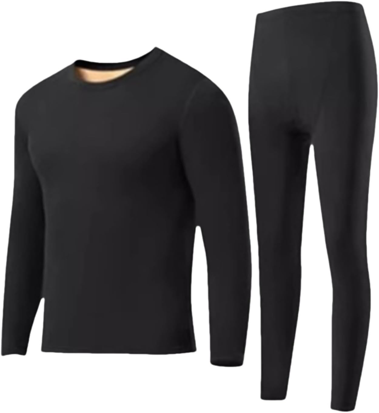 Men's Thermal Underwear Top Bottom Set Seamless Nightwear Long Johns Base Layer