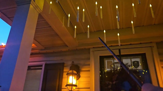 Image of TLPUHU Floating Candles with Wand,10 Pcs White Flameless LED Taper Candles | Magic Hanging Candles, Battery Operated with Remote, for Halloween Decorations, Bedroom, Window, Party, Christmas