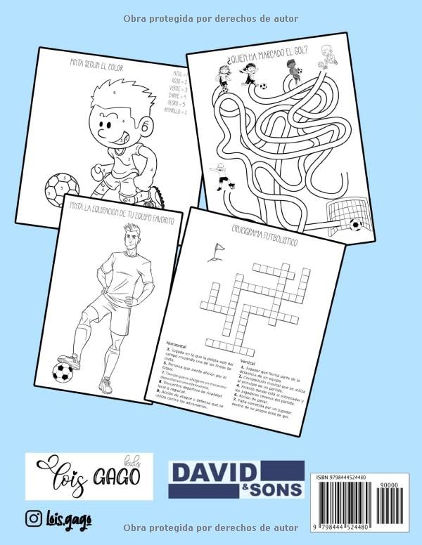 Miniatura 2 de Fútbol. Libro de actividades. Preguntas, laberintos, une los puntos, sopa de letras, juegos, colorear y mucho más. Para niños y niñas a partir de 6