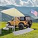 Yescom 7.6'x8.2' Car Side Awning Rooftop Pull Out Tent Shelter PU2000mm UV50+ Shade SUV Outdoor Camping Travel Beige