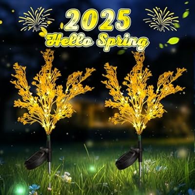 Solar Goldenrod Plant Light Stakes