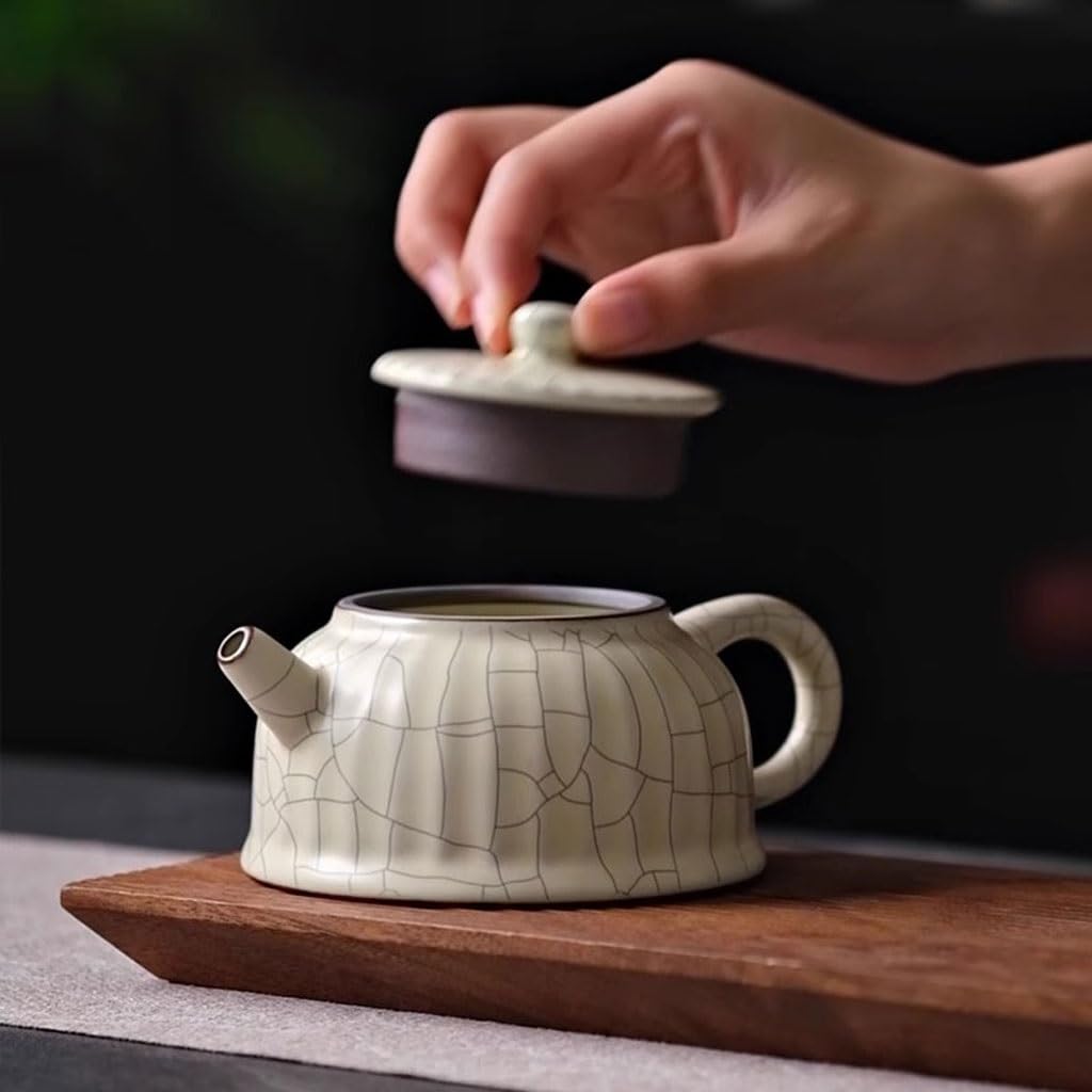 Japoński ceramiczny czajniczek do domu lub biura, zestaw do herbaty Kung Fu, porcelanowy czajniczek na ceremonię parzenia herbaty, tradycyjny japoński styl, dla miłośników herbaty