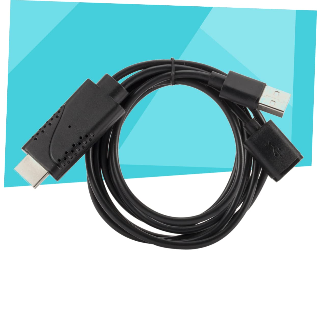 OSALADI 2stücke Usb Adapter Kabel Für Ios Und Usb Female Zu Male Kompatibel Mit Hdtv Schwarz Für Medienübertragung Und Gleichzeitiges Laden