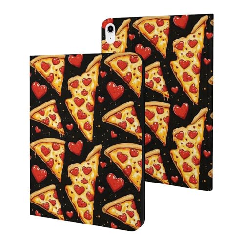 Cadeau original coque iPad 10,9 pouces amusante cœur rouge pizza