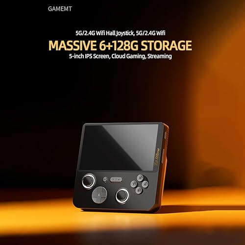 Miniatura 2 de E5 Ultra Retro - Consola de juegos portátil, pantalla totalmente laminada de 5 pulgadas, 6 GB de RAM, 128 GB, dispositivo portátil para juegos con