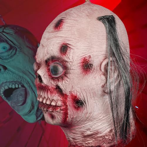 Visage effrayant de maison hantée pour animation de soirée
