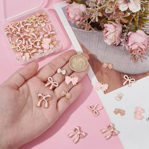 Pendentifs émail rose UNICRAFTALE de haute précision pour joaillerie artisanale