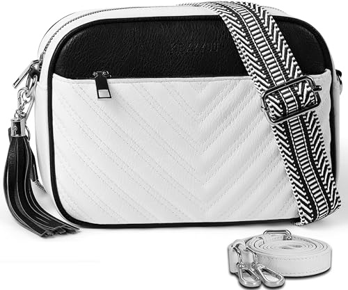 Crossbody Bags for Women Soft Leather Crossbody Purses Small Shoulder Handbags with Two Adjustable Straps