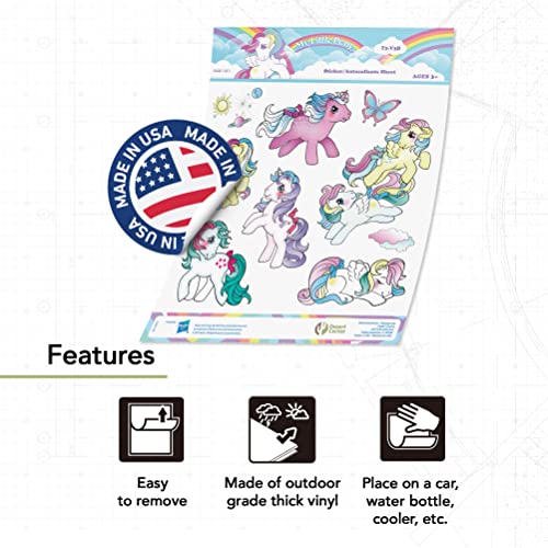 Pegatina de My Little Pony calcomanías impermeables para evitar confusiones de botellas de agua 5