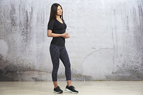 Camisa de postura ALIGNMED 2.0 - Zíper - Feminina, Preto, Small