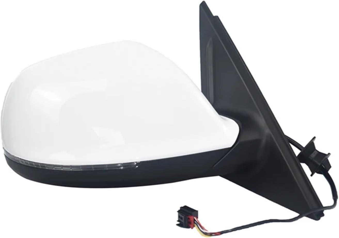 Car Accessories Side Rearview Mirror Compatible For Audi Q5 2009 2010 2011 2012 2013-2015 Auto Rear View Reversing Assembly(Black Left 17 Wire) (Black Right 11 Wire)