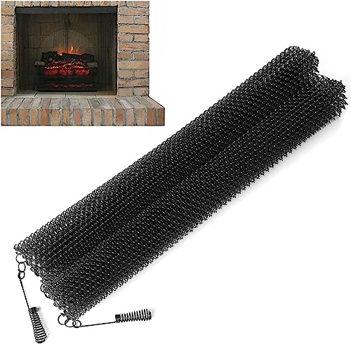 Cortina de malla para chimenea que bloquea chispas eficazmente 3