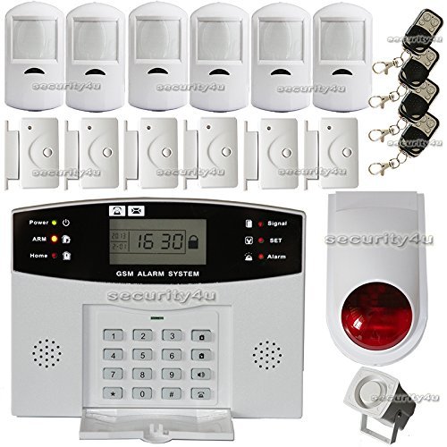 Security4U LHLCDGSM 5 LHPIR 2 LHRM LHNESS Burglar Alarm