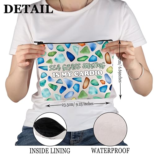 PYOUL Sea Glass Seeker Gift Sea Glass Hunting is My Cardio Makeup Bag (My Cardio Bag) - Image 2