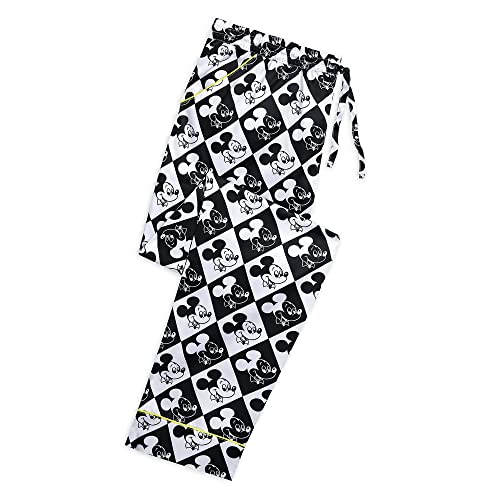 Disney Mickey Mouse Black and White Lounge Pants for Adults XL
