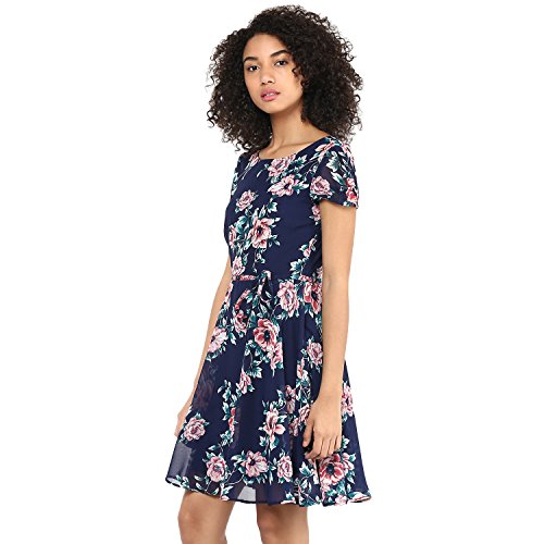 Image of Harpa Round Neck Printed Dresses