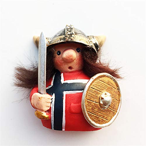 3D Viking Pirate Norway Fridge Magnet Souvenir Gift Home Kitchen Decoration Magnetic Sticker Norway Refrigerator Magnet Collection #TOP5