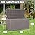 PayLessHere Deck Box 100 Gallons Waterproof Storage Box Bench with keyhole for Outdoor Garden Pool Patio Storage,Tan
