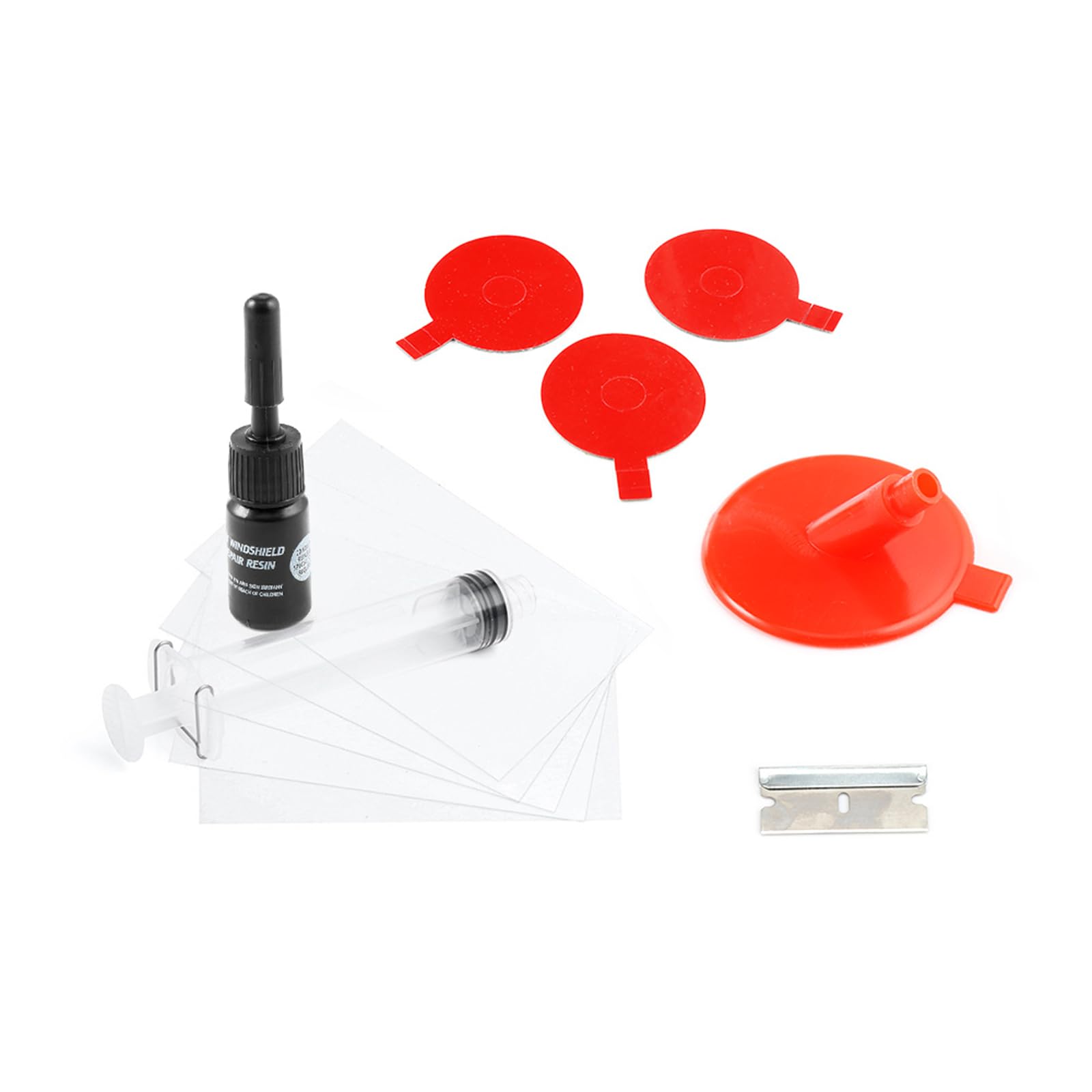GEARZAARGlass Windshield Repair Tool Kit Fix Car Wind Glass Windscreen Chip Crack Stone Damage Fix DIY Quick Fix Auto Windscreen Scratch…