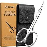 ASIPRO Tijeras Cuticulas Curva Profesional Extra Fino para Manicura y Pedicura,...