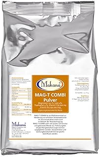 Makana MAG-T Combi Pulver (mit Magnesium, Lysin, Tryptophan, Vitamin E und Vitamin B12), 1000 g Beutel (1 x 1 kg)