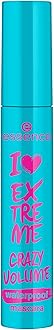 Essence I Love Extreme Crazy Volume Waterproof Mascara Black Volume Instant Result Intensive Waterproof Vegan Perfume Free (12 ml)