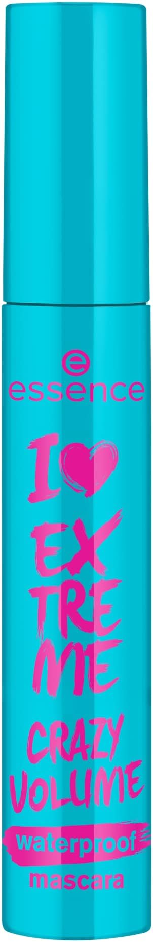 Essence I Love Extreme Crazy Volume Waterproof Mascara Black Volume Instant Result Intensive Waterproof Vegan Perfume Free (12 ml)