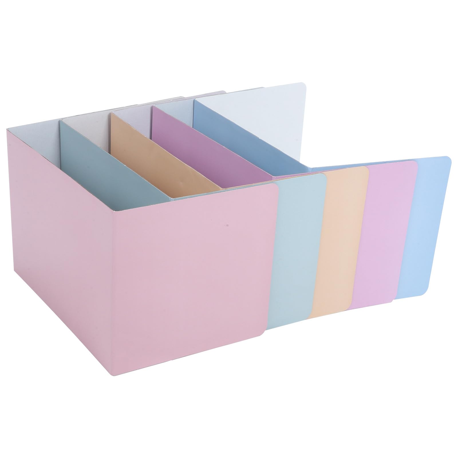 Diviseur de test en papier Healvian lot de 5 séparateurs de bureau à 3 faces