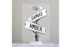 Personalized Couple Name and Date Home Holiday Sign