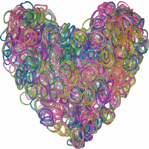 Yowamho 900 elastique Lumineux couleur mixte avec 24 S-clips et 1 petit crochet, élastiques pour...