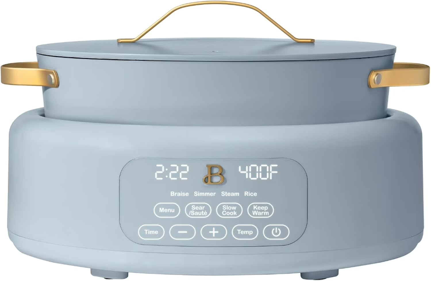10 in 1 6 Qt Electric Multi-Cooker Cornflower Blue 10 in 1, 6 Qt Electric Multi-Cooker For Healthy Cooking, Cornflower Blue by Drew Barrymore