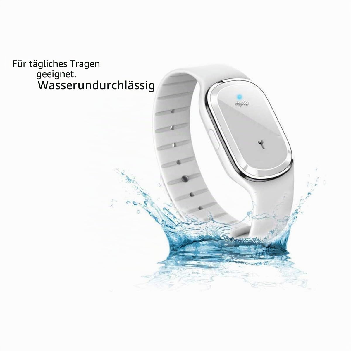 Armbänder Mückenschutz Ultraschall, elektronische Anti-Mücken-Armbanduhr mit USB-Aufladung/wasserdicht/wiederverwendbar/tragbar für Outdoor-Camping-Wandern(Schwarz(ohne Zeitanzeige))