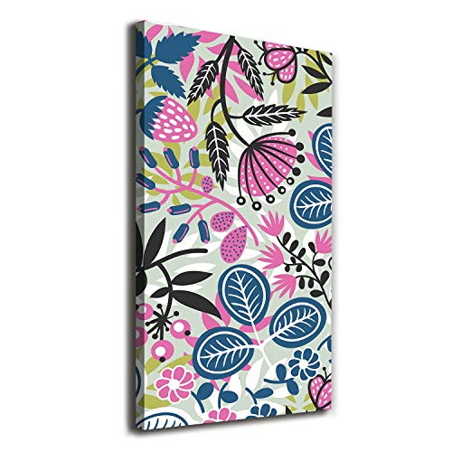 Image sur toile fleurs multicolores 60x120 cm décoration murale moderne Tulup