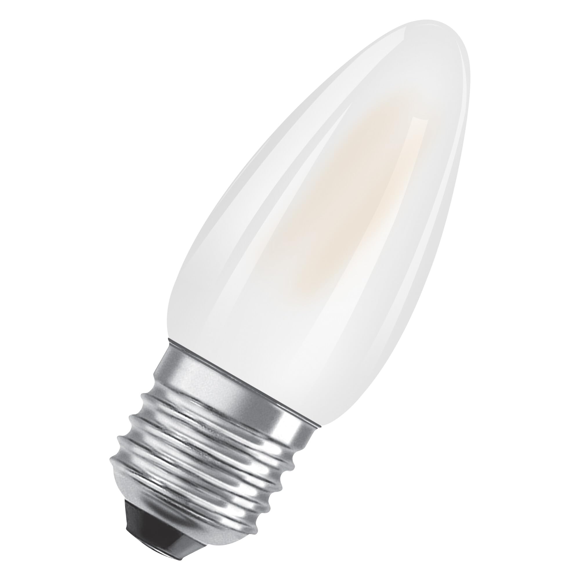 OSRAM Led Star Classic B40 Led Lamp for E27 Base, Candle Shape, Matt Glass, 470 Lumens, Cold White (4000K), Replacement for Conventional 40W Light Bulbs, Not Dimmable, 1-Pack