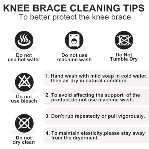 Knee Support Brace 2 Pack,Knee Brace Compression Sleeve for Men and Women,for Arthritis,Ligament Injury,Meniscus Tear,Joint Pain,MCL,ACL,Tendonitis,Sports,Running,Squats(L)