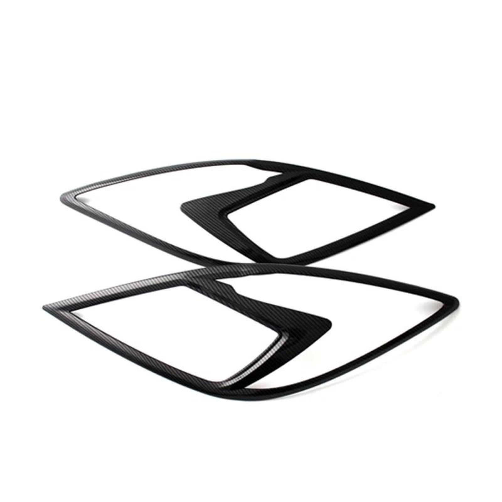 Couvercle de phare pour Mazda BT50 protégeant le feu arrière en carbone mat