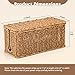 Handmade Cable Management Box, Imitation Rattan Cord Organizer Cord Hider Box, Desk Cord Management Box to Hide Cords and Power Strip L12.5 W5 H5.2 CB2412 Deep Speckled Brown