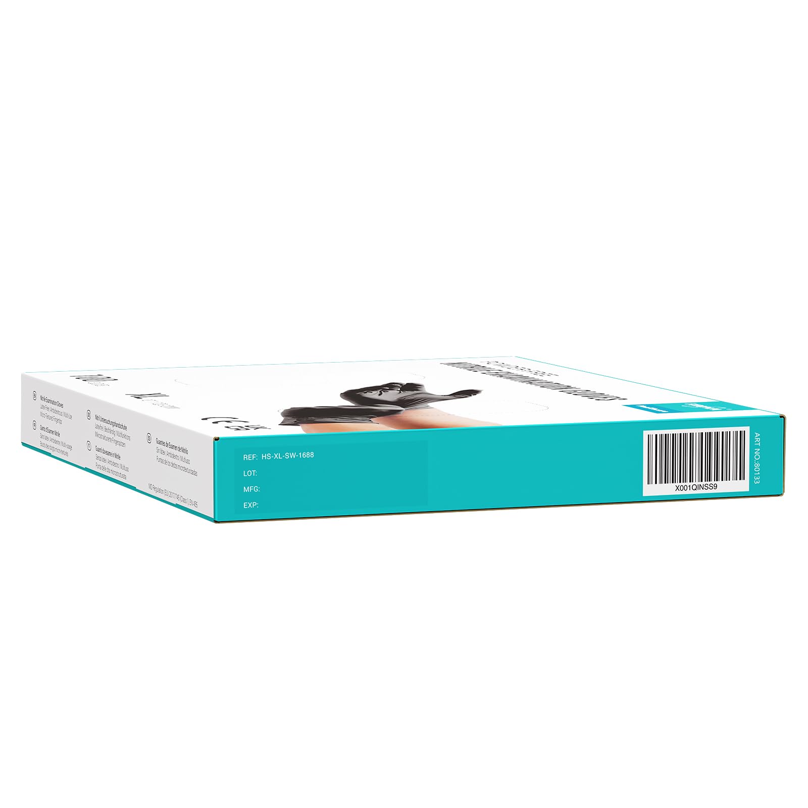 EUROPAPA® 1000x Nitrilhandschuhe Einweghandschuhe puderfrei Untersuchungshandschuhe EN455 EN374 latexfrei Einmalhandschuhe Handschuhe in Gr. S, M, L & XL verfügbar (Schwarz, XL)