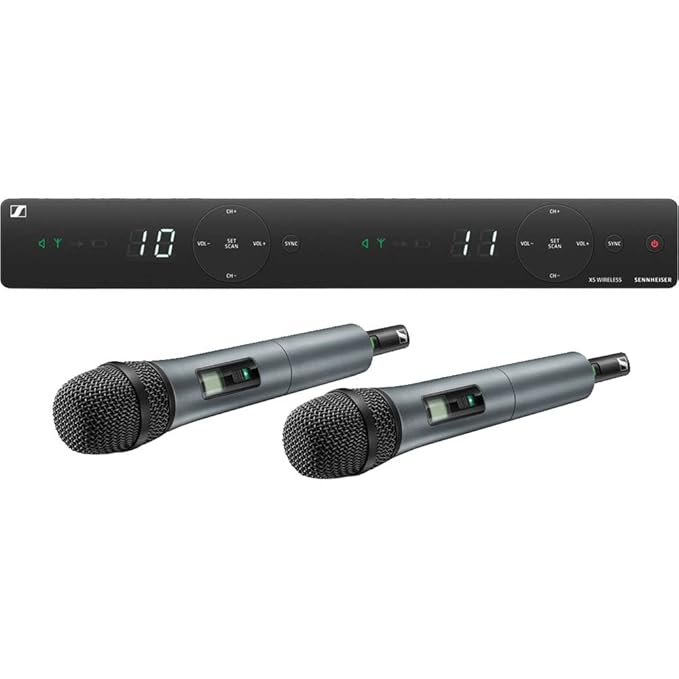 Sennheiser Dual Wireless Mic XSW 1825 DUALA. Cardioid pattern for