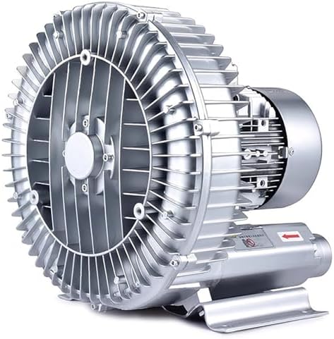 High Pressure Regenerative Blower Fan, Dual Purpose Vortex Air Pump for Industrial Sewage Aeration, Aquarium & Fish Pond, Efficient Blowing & Inhaling (245x220x250mm)