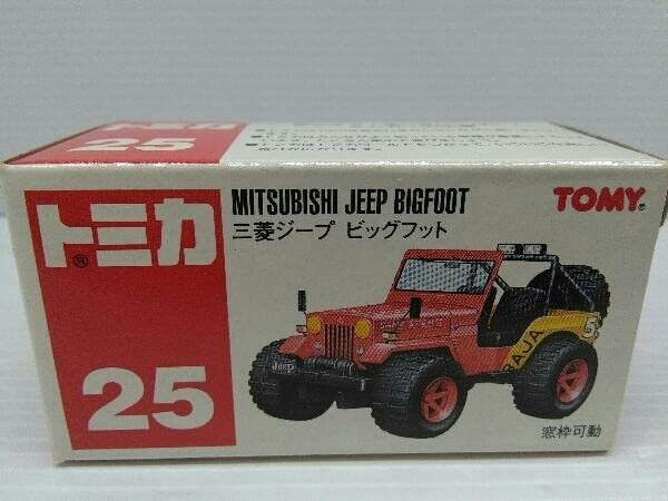 トミカ赤箱25三菱ジープビックフット(日本製) 希少モデル。美品。 Amazon.co.jp: 現状品 トミカ No.25 三菱ジープ ビッグフット 赤箱