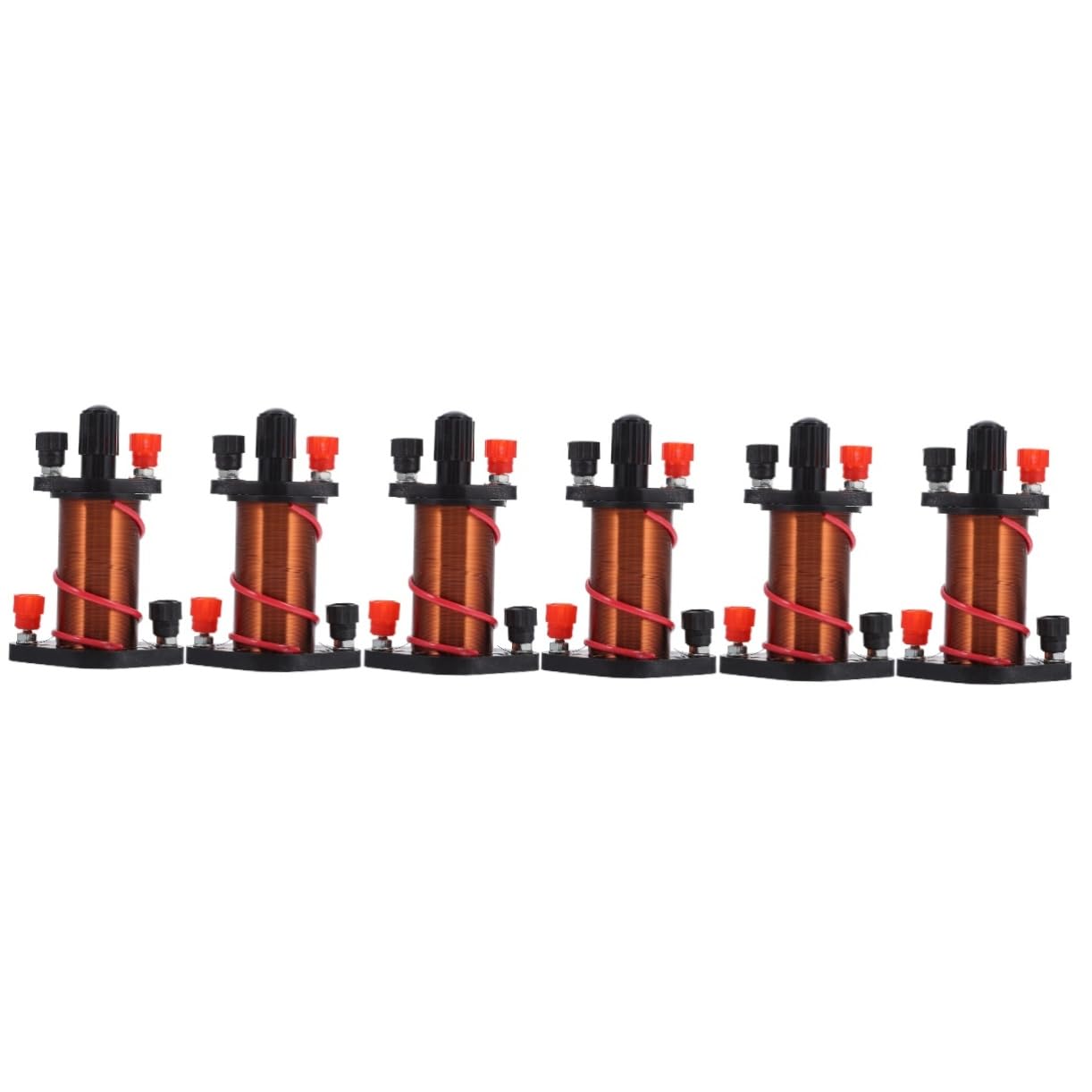 Bobinas de cobre para experimentos de inducción electromagnética 8