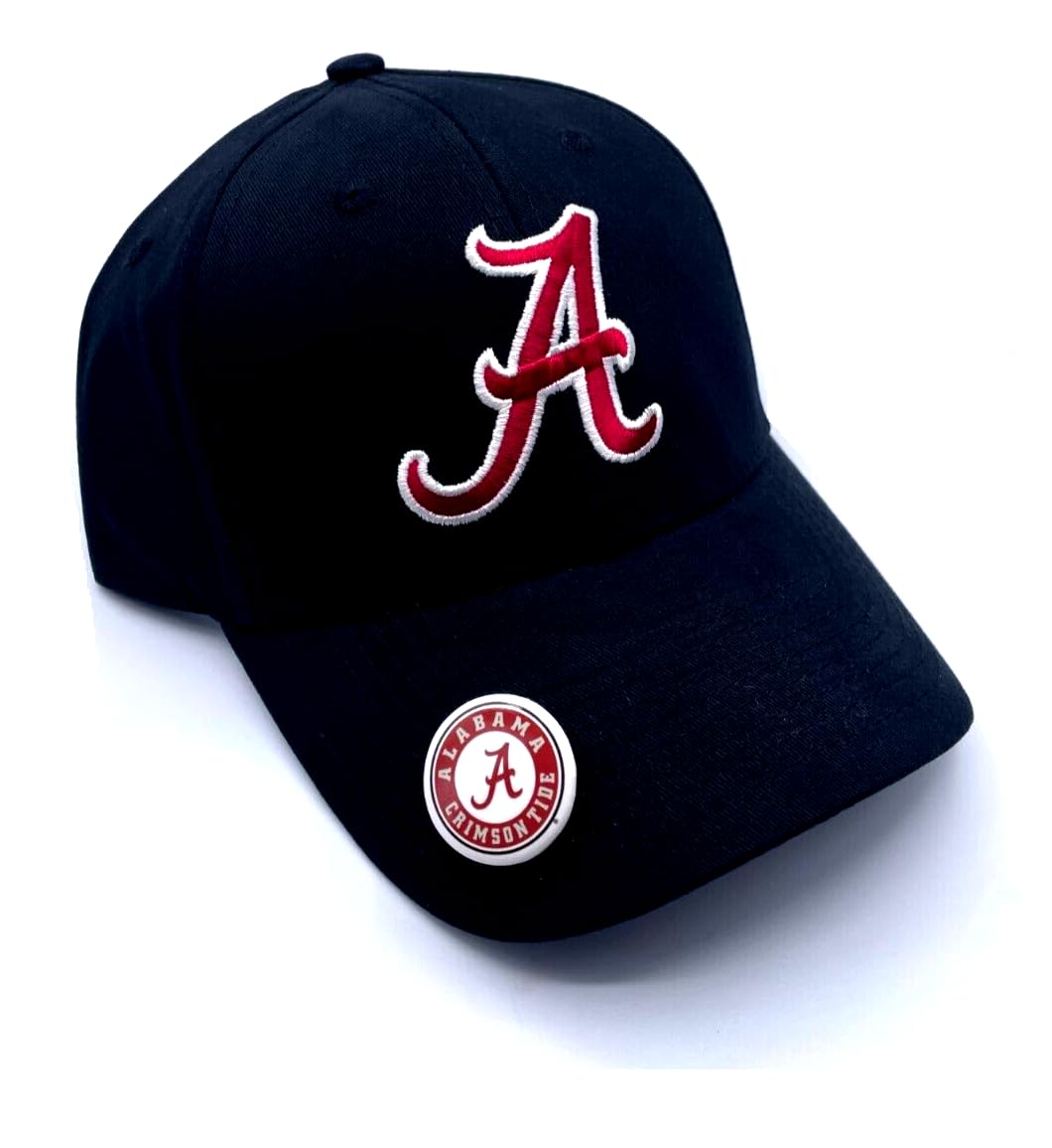 Alabama University MVP Classic Edition Hat Adjustable Team Logo Embroidered Cap (Black)