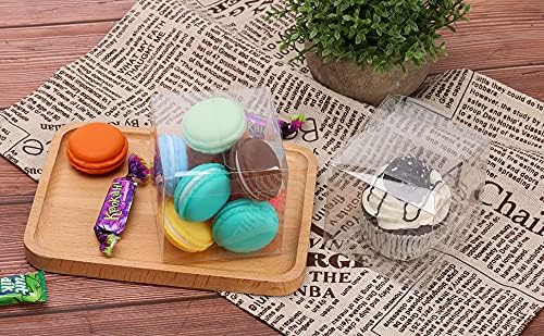 Miniatura 5 de VGOODALL 45 cajas de regalo transparentes, 3 x 3 x 3 pulgadas, cajas de regalo de plástico transparentes para bodas, fiestas, baby shower, despedida